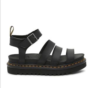 Dr. Martens Blaire Black Leather Sandals